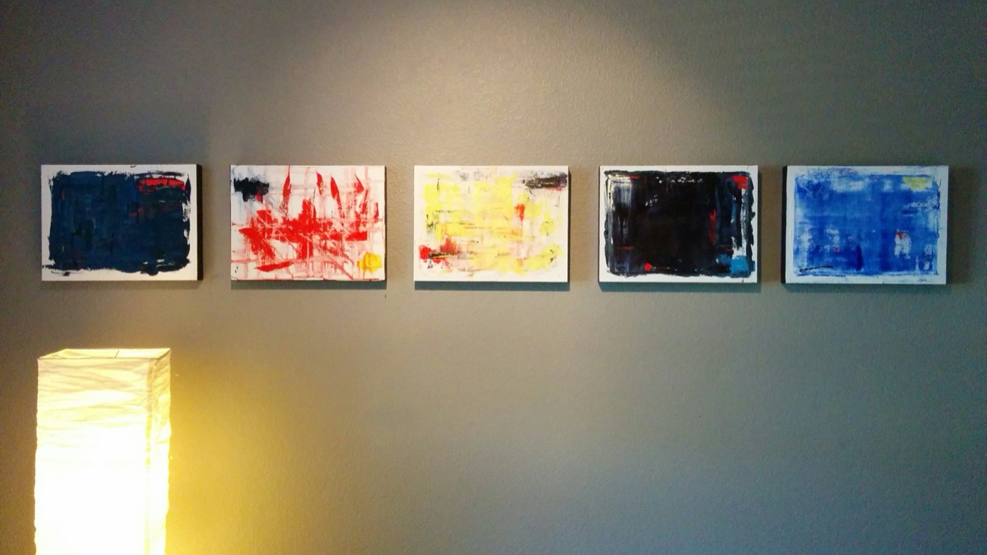 Untitled 5.0, five parts mounted