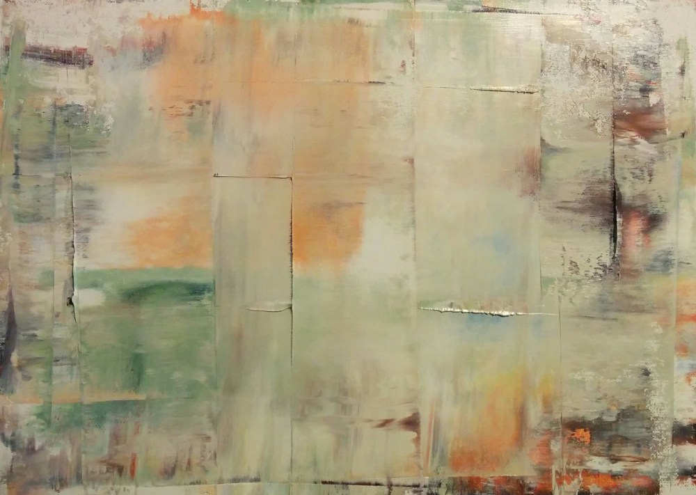 Cropped photo of 12x16 canvas paper