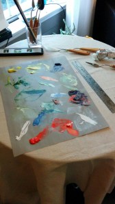 Palate, knives and tools