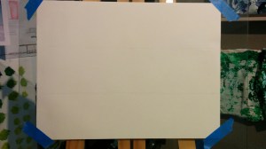 Canvas prepped and ready