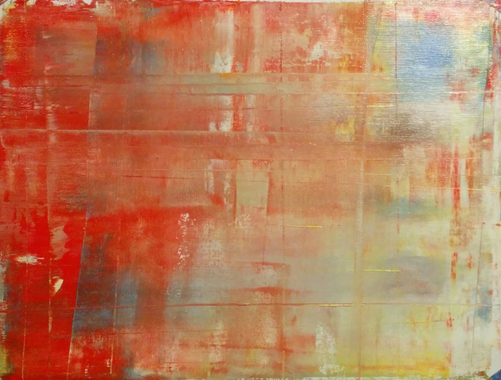 Untitled 0.14 in progress - oil on canvas paper, 12x16