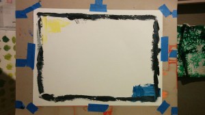 Framing the composition.